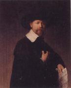 REMBRANDT Harmenszoon van Rijn Portrait of Marten Looten oil painting reproduction